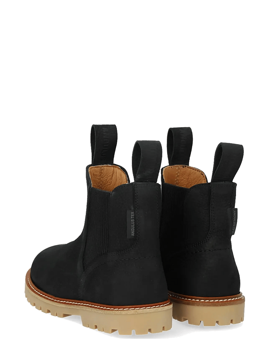 ANGULUS - Booties - flat - with elastic - stiefel - 2584/019 black/black - 2