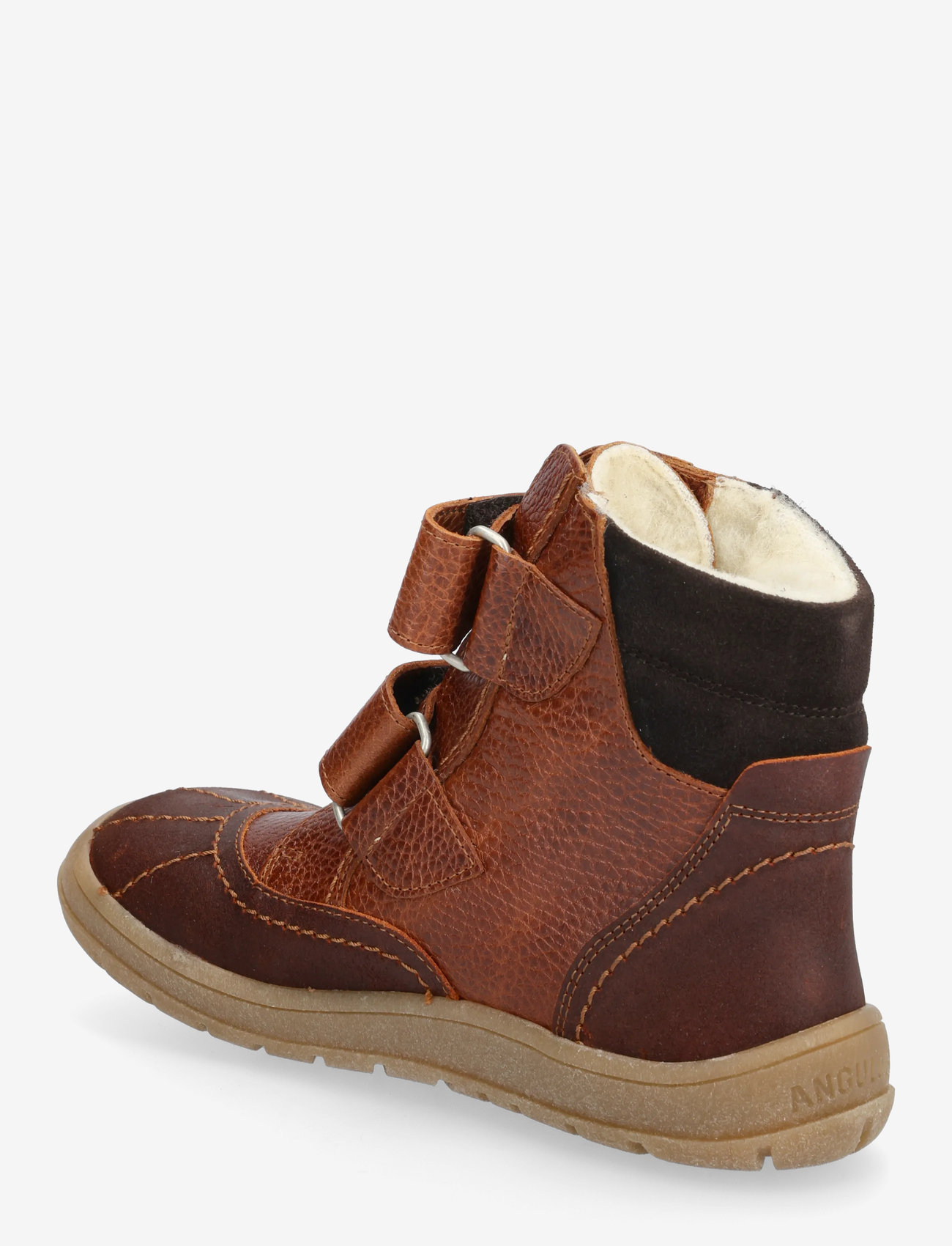 ANGULUS - Boots - flat - with velcro - vinterstövlar - 2101/2509/4072/1779 cognac/oat - 2