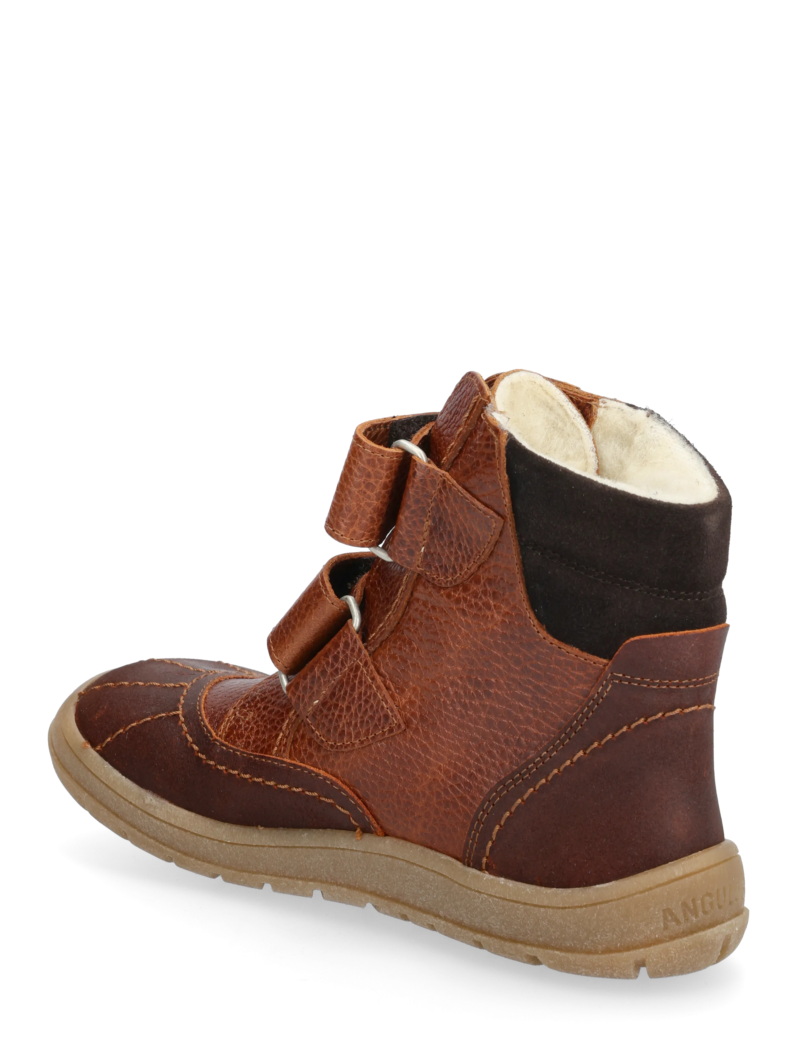 ANGULUS - Boots - flat - with velcro - rudens apavi - 2101/2509/4072/1779 cognac/oat - 2