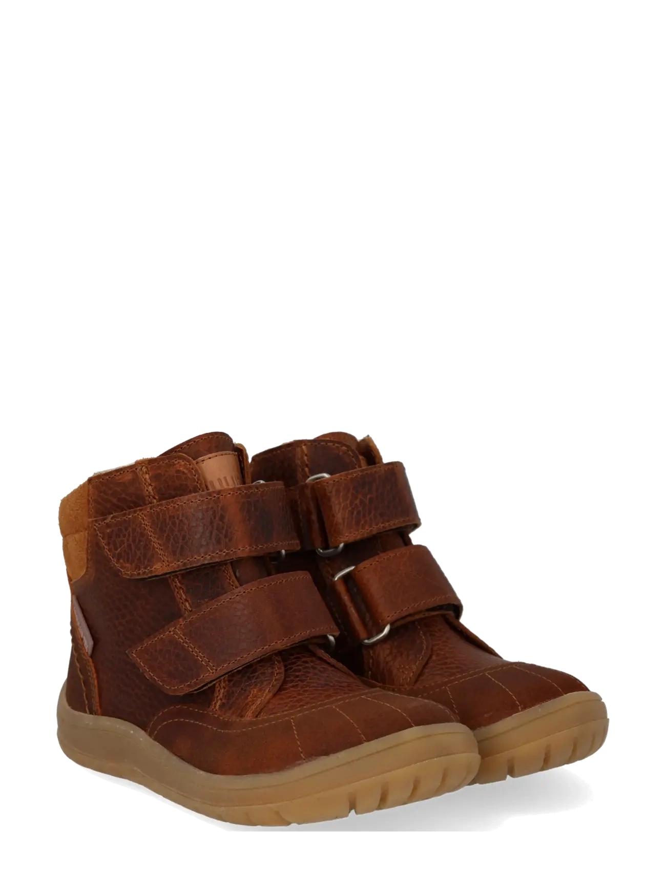 ANGULUS Boots - flat - with velcro - Tagasi kooli - 2101/2509/1789/2219 COGNAC/COG / brown