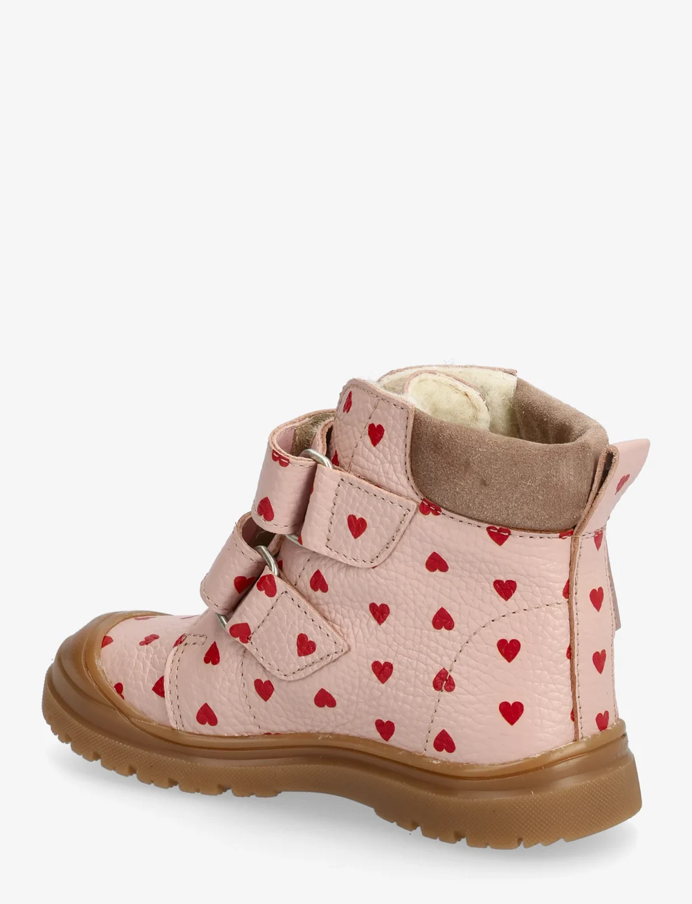 ANGULUS - Boots - flat - with velcro - Žieminiai batai - 3301/1770 rose hearts/dusty ma - 2