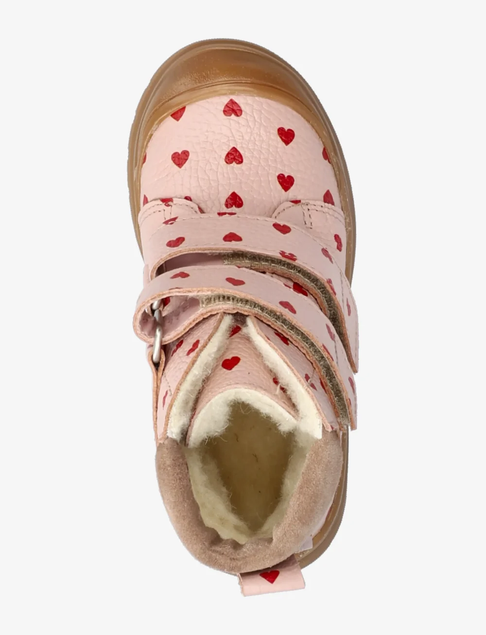 ANGULUS - Boots - flat - with velcro - Žieminiai batai - 3301/1770 rose hearts/dusty ma - 3