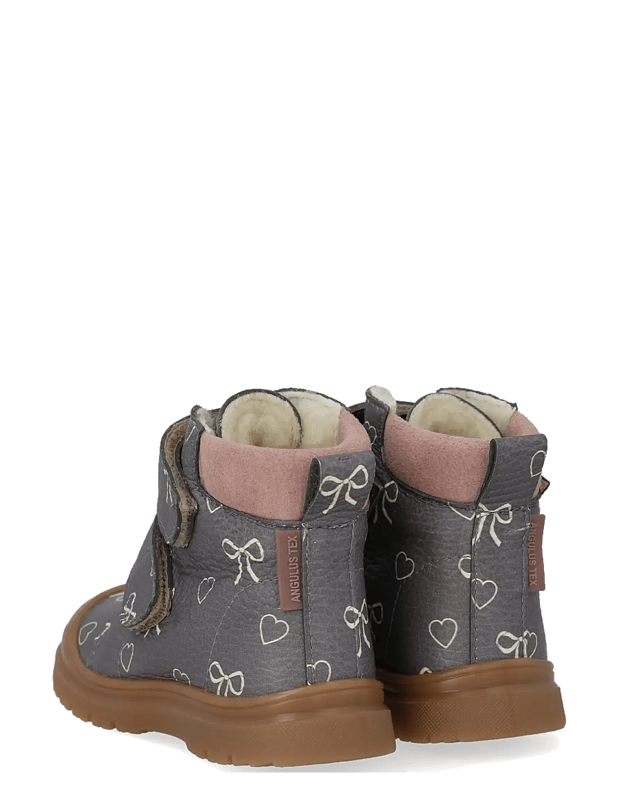 ANGULUS - Boots - flat - with velcro - talvesaapad - 3906/3233 romancing/faded rose - 2