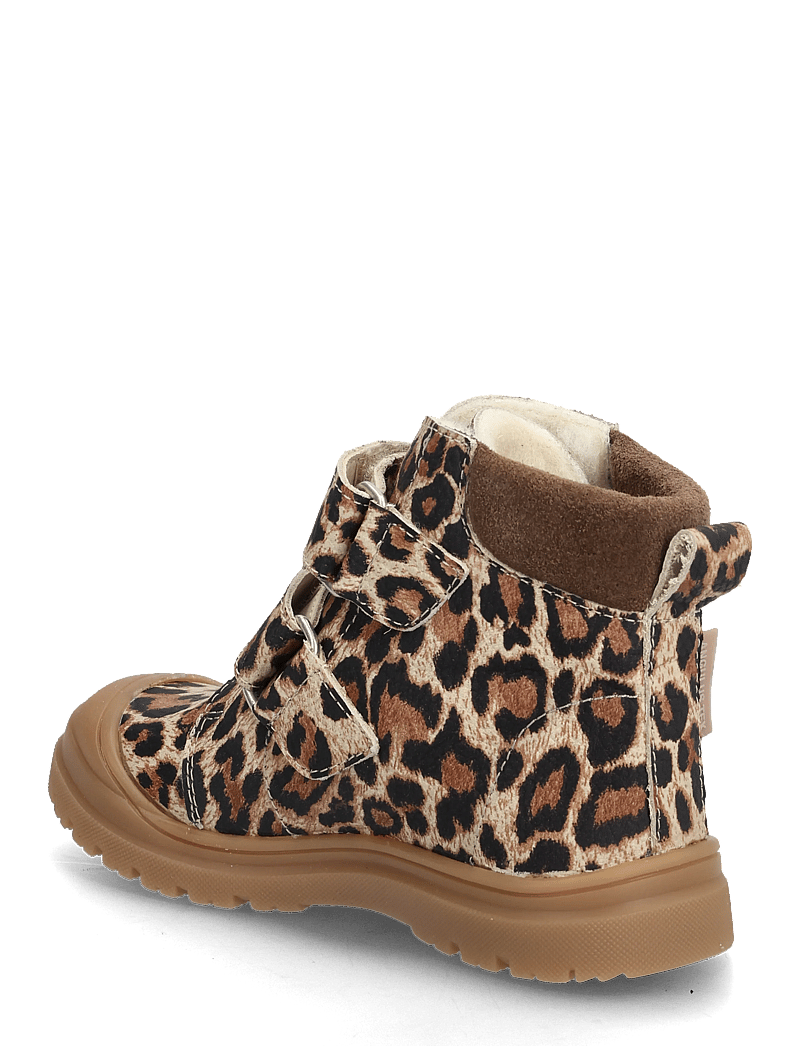 ANGULUS - Boots - flat - with velcro - vinterstövlar - 4020/1780 beige leo/taupe - 2