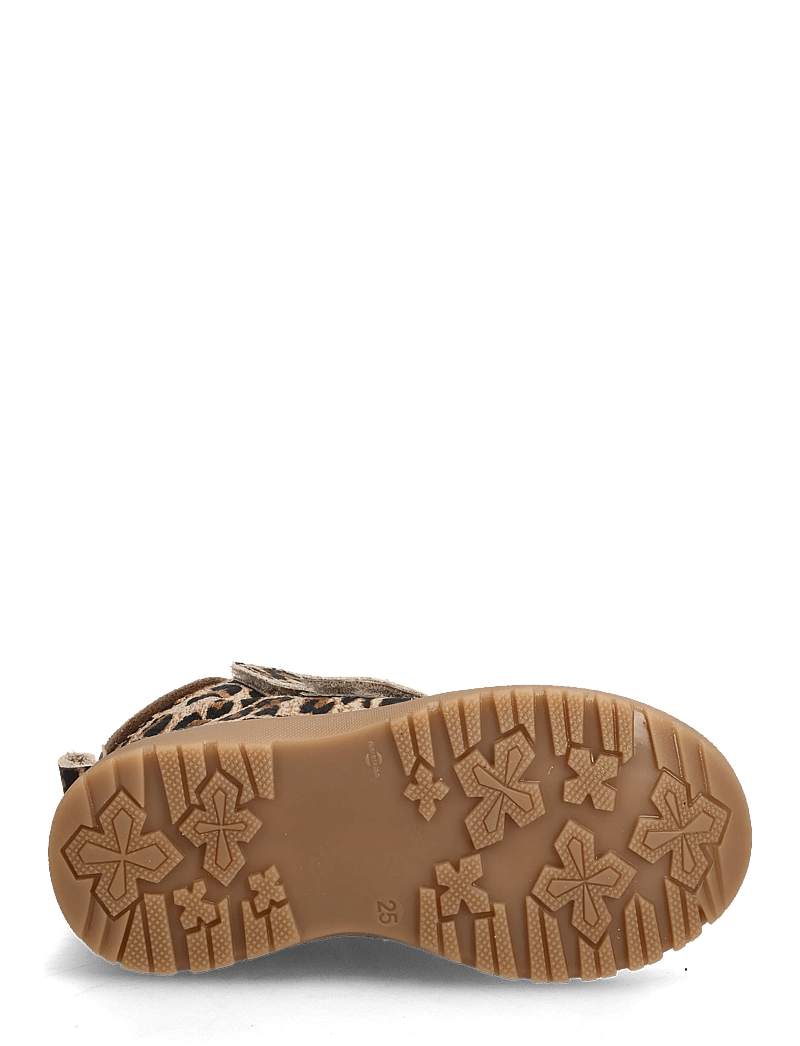 ANGULUS - Boots - flat - with velcro - vinterstövlar - 4020/1780 beige leo/taupe - 4