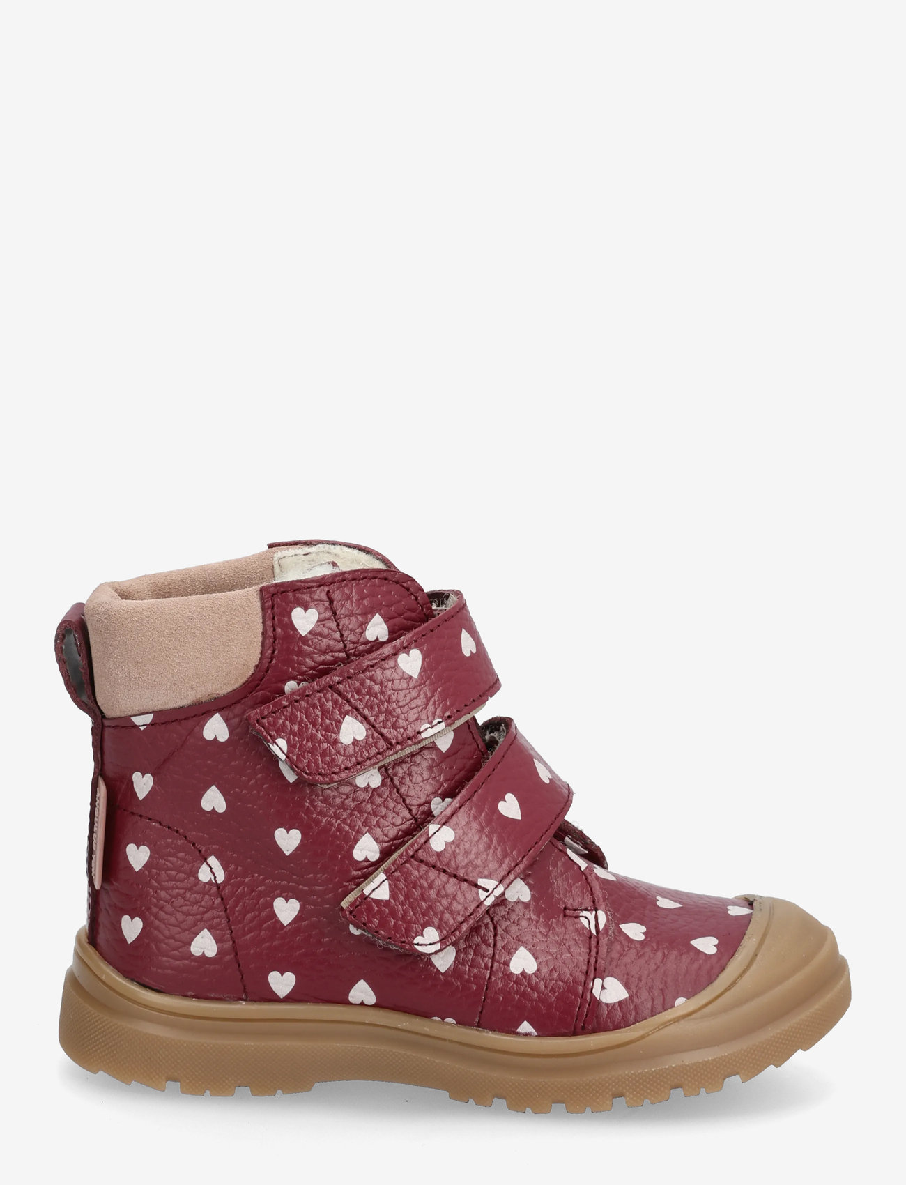 ANGULUS - Boots - flat - with velcro - winterstiefel - 3951/3222 berry hearts/rosebud - 1