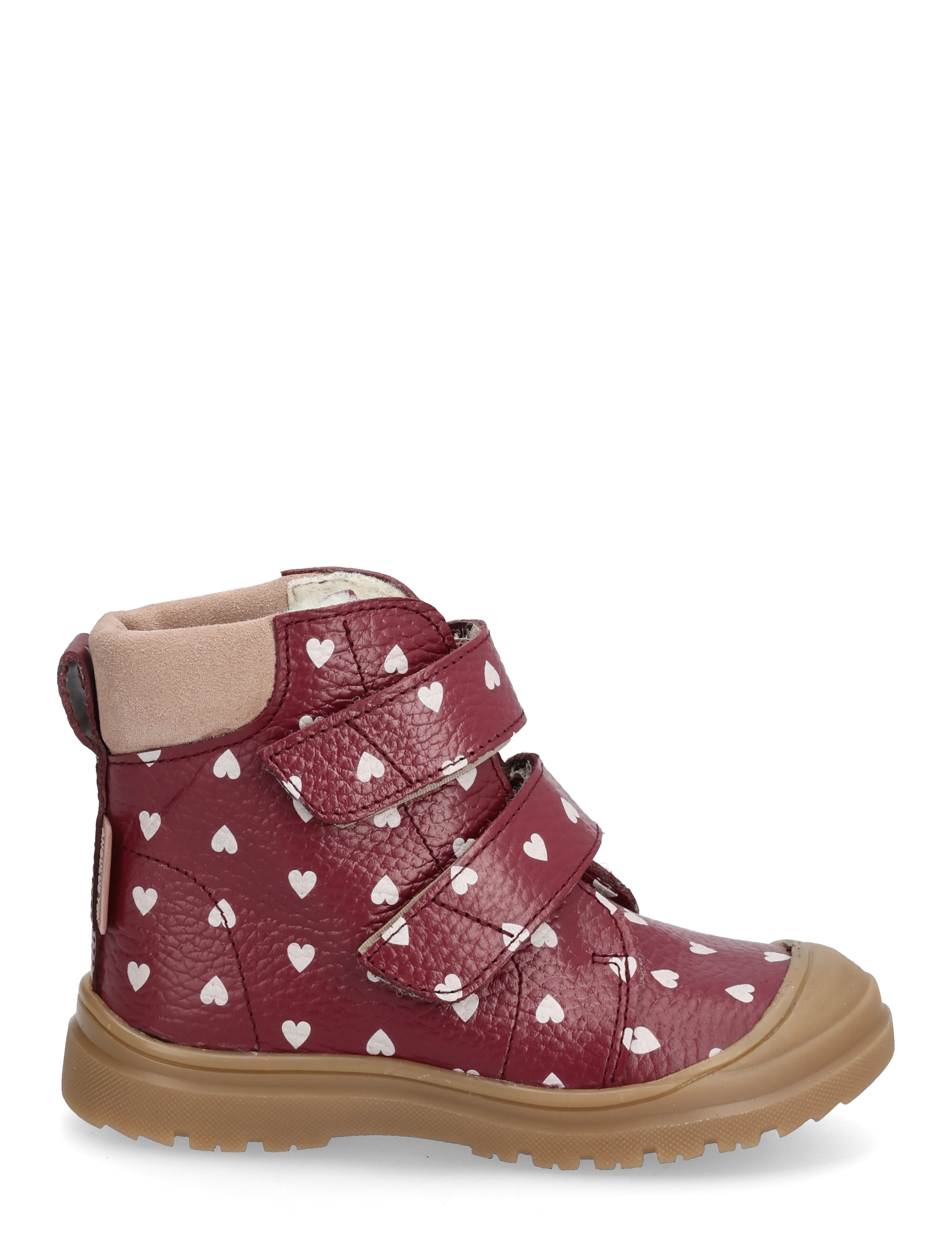 ANGULUS - Boots - flat - with velcro - winter boots - 3951/3222 berry hearts/rosebud - 1
