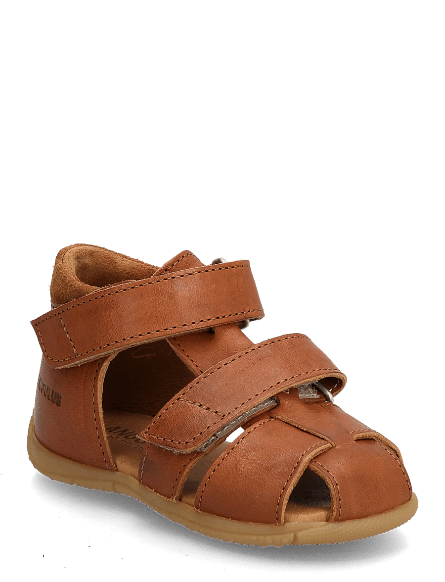 ANGULUS - Sandals - flat - closed toe - schuhe - 1545/2219 cognac/cognac - 1