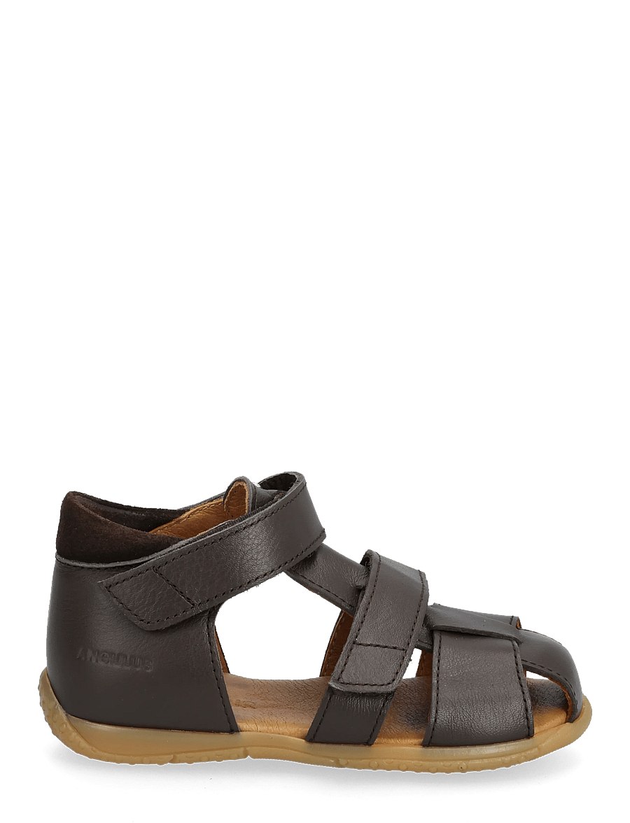 ANGULUS - Sandals - flat - closed toe - kengät - 3200/1779 dark brown/dark brow - 1