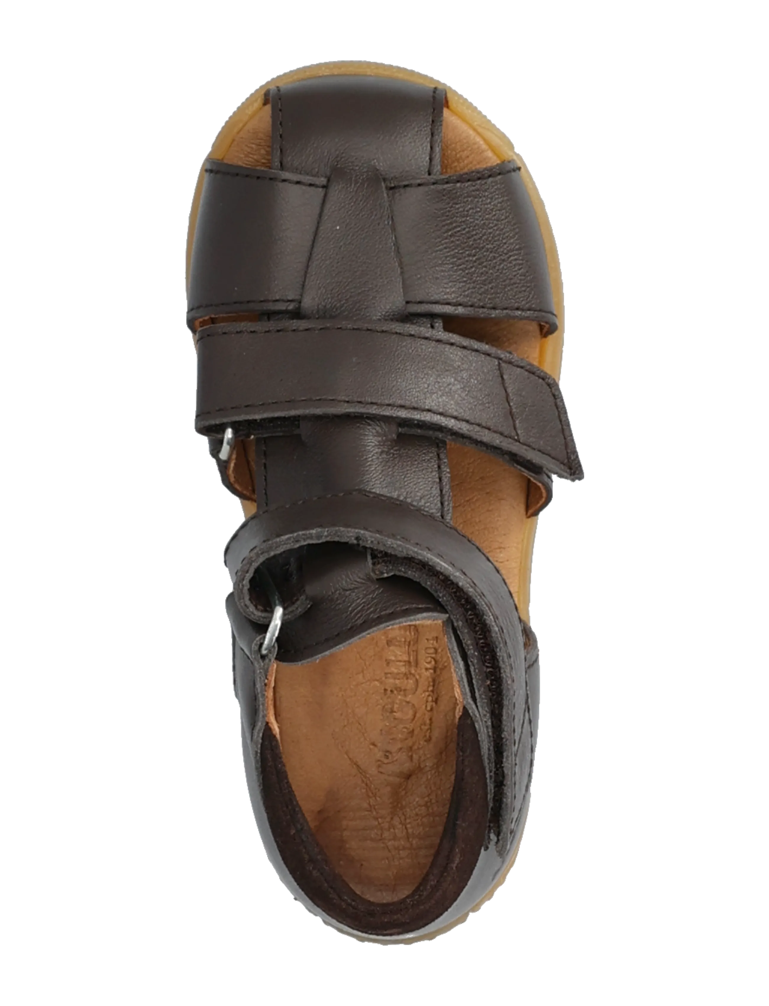ANGULUS - Sandals - flat  - closed toe - kengät - 3200/1779 dark brown/dark brow - 3