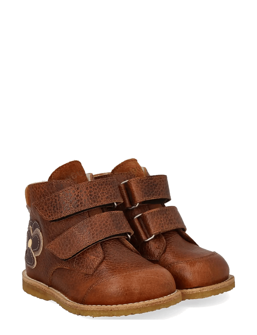 ANGULUS - Boots - flat - with velcro - vinterstövlar - 2509/2219 cognac - 0