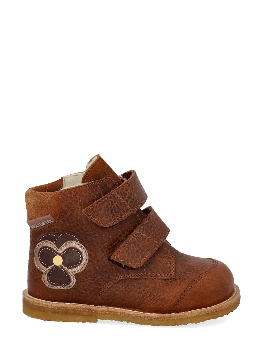 ANGULUS - Boots - flat - with velcro - vinterstövlar - 2509/2219 cognac - 1