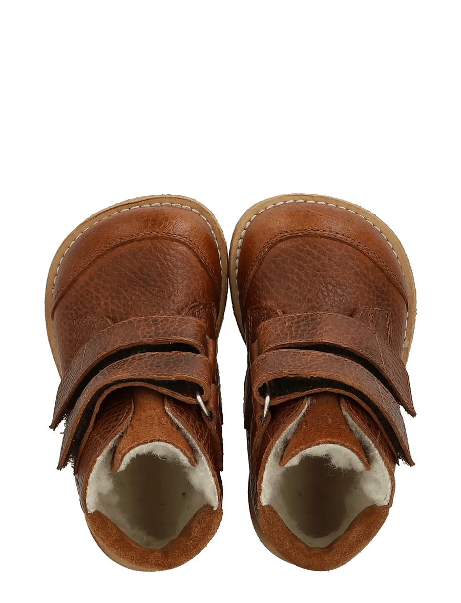 ANGULUS - Boots - flat - with velcro - vinterstövlar - 2509/2219 cognac - 3