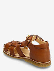 ANGULUS - Sandals - flat - closed toe -  - strap sandals - 1545 cognac - 2