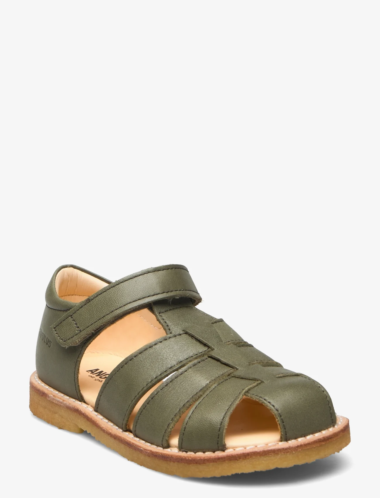 ANGULUS - Sandals - flat - closed toe - - letnie okazje - 1588 dark green - 0