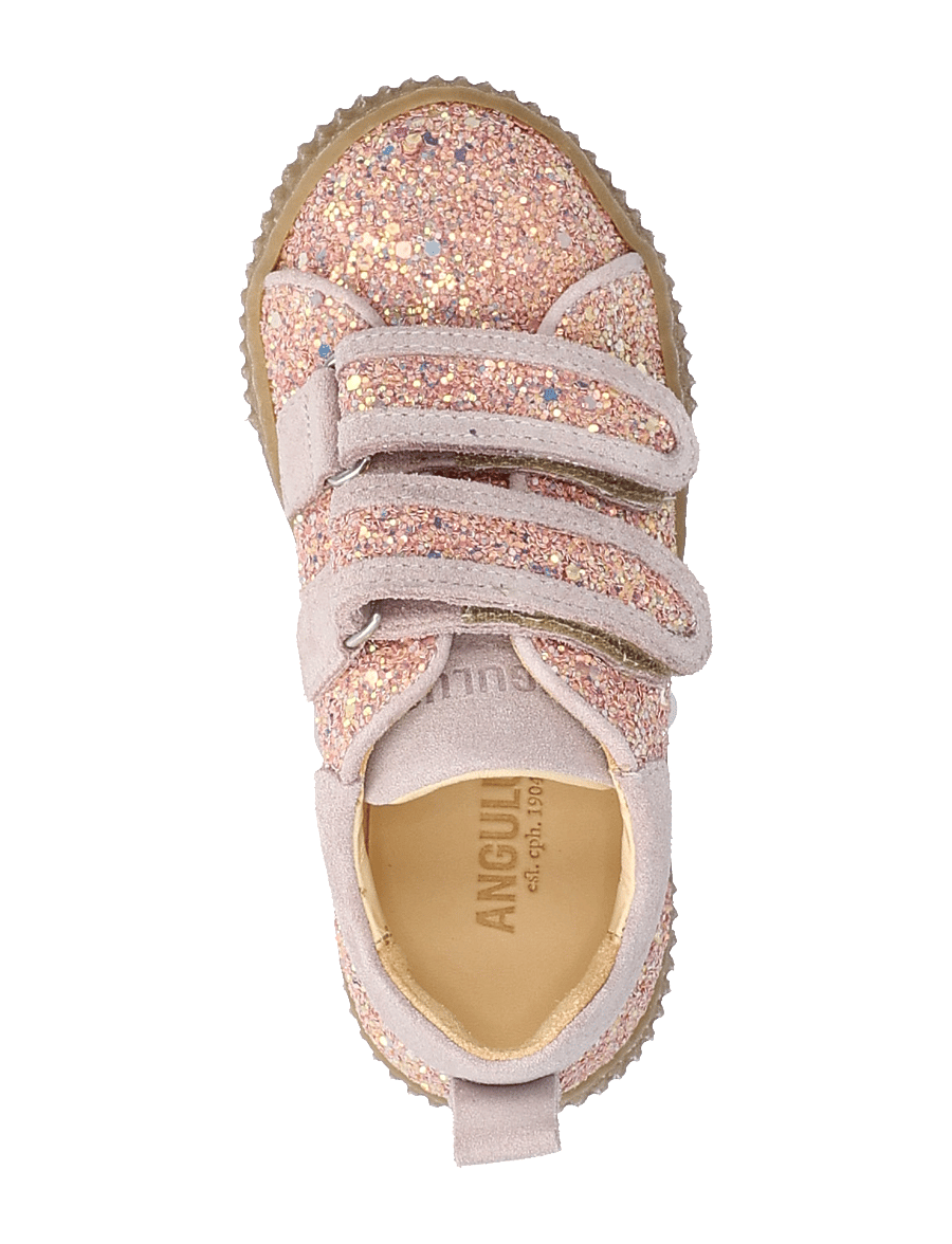 ANGULUS - Shoes - flat - with velcro - 2750/2731 rose glitter/pale ro - 3