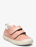 Shoes - flat - with velcro - 1470/1521 D. PEACH/WHITE