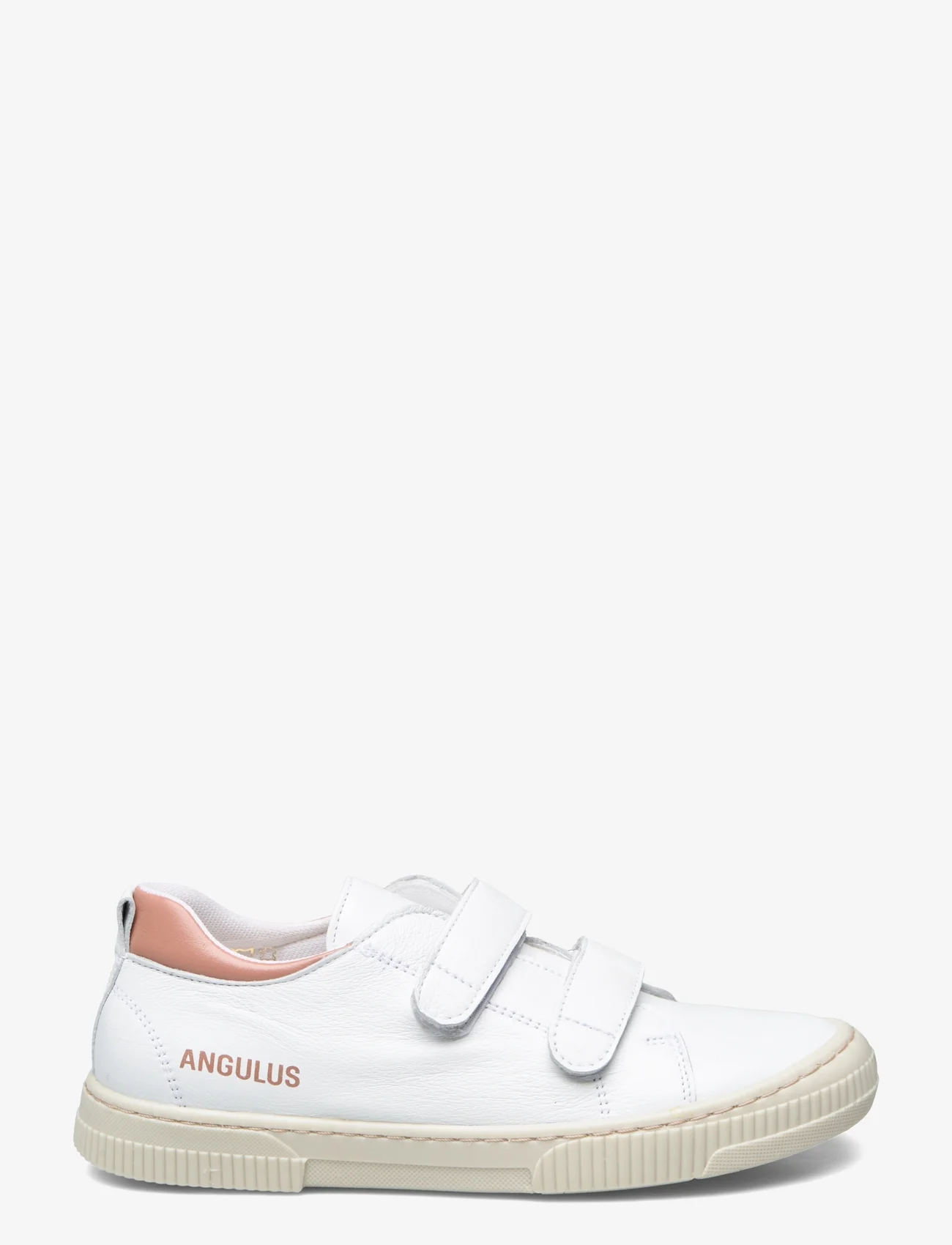 ANGULUS - Shoes - flat - with velcro - letnie okazje - 1521/1470 white/d.peach - 1