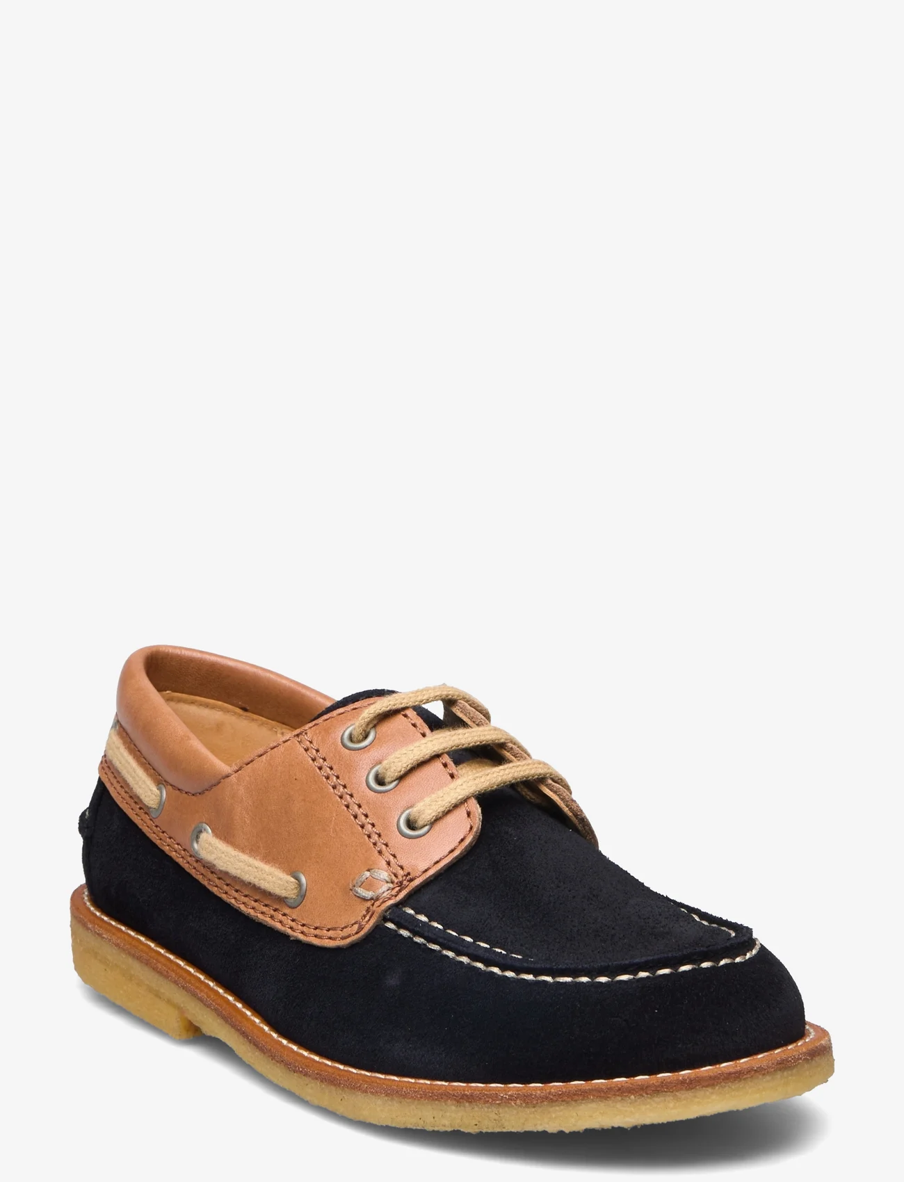 ANGULUS - Shoes - flat - with lace - kids - 2215/1789 navy/cognac - 0