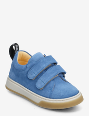 Shoes - flat - with velcro - 2833 DUSTY BLUE