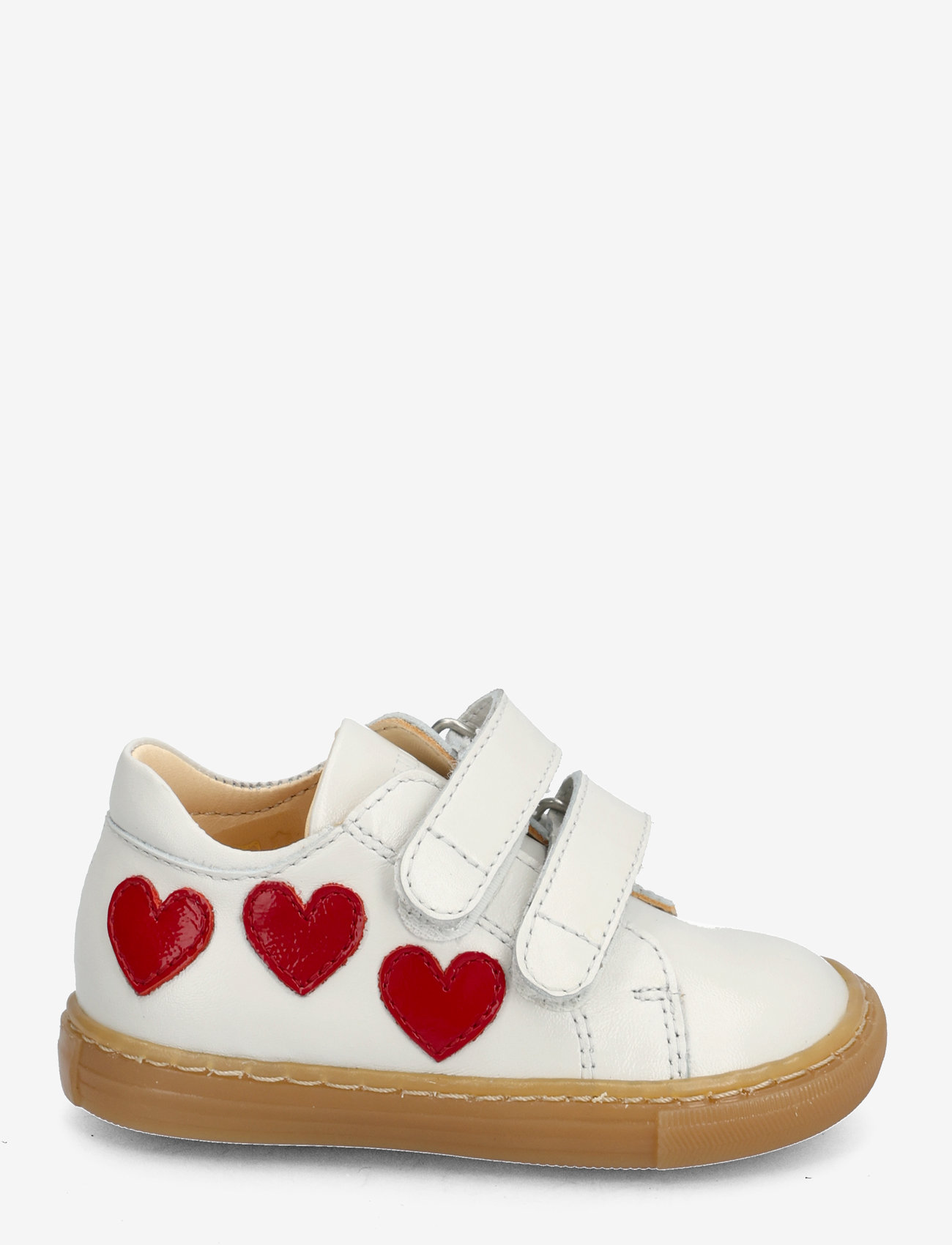 ANGULUS - Shoes - flat - with velcro - gode sommertilbud - 1493/a003 off white/hearts - 1