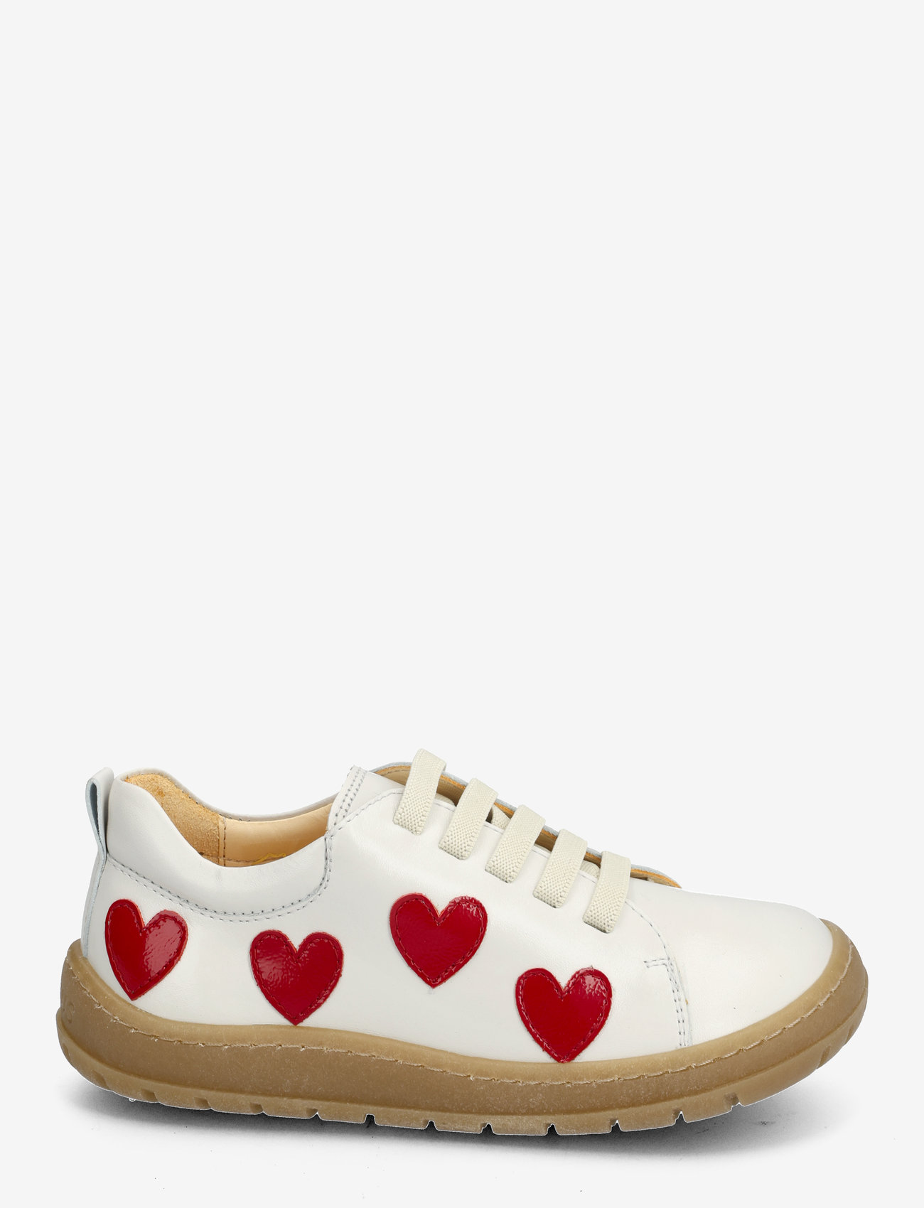 ANGULUS - Shoes - flat - with lace - kesälöytöjä - 1493/a004 off white/hearts - 1
