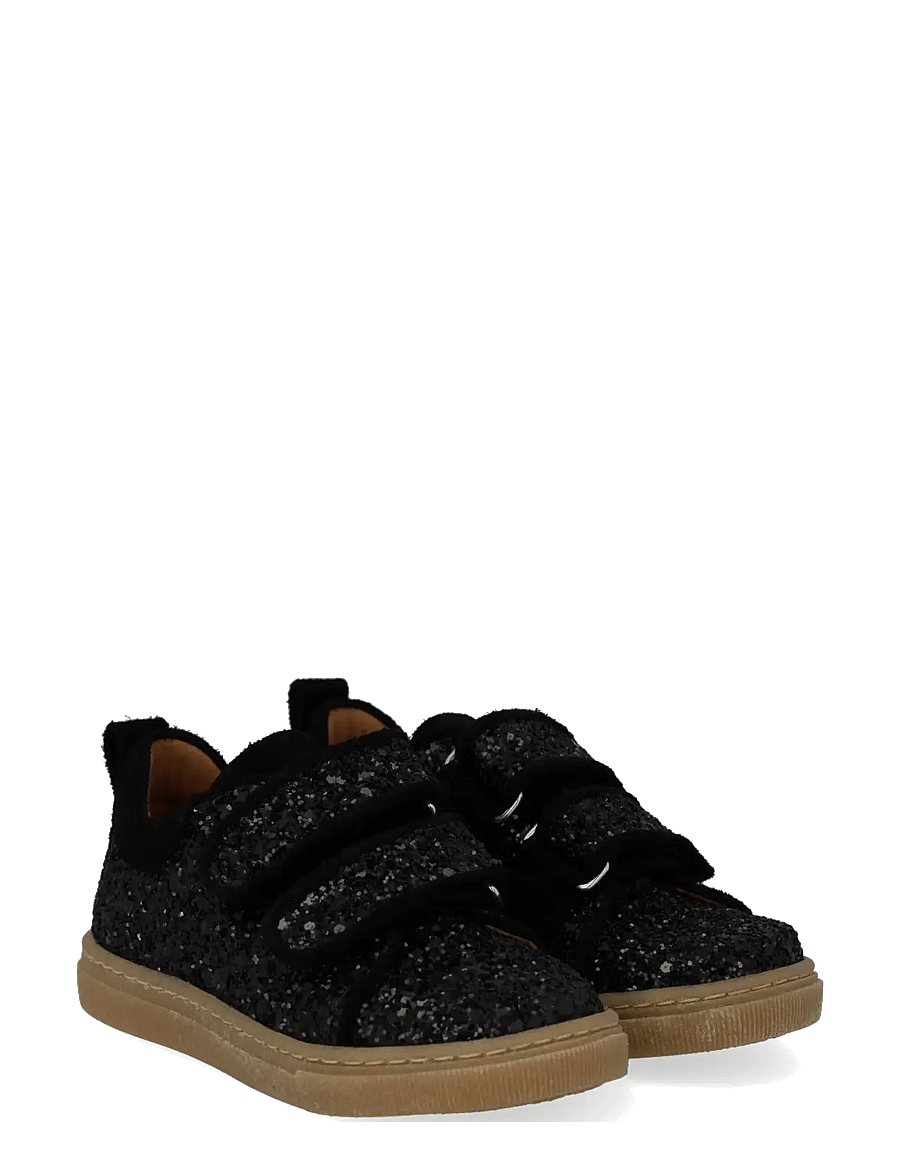ANGULUS - Shoes - flat - with velcro - kõrge säärega tossud - 2486/1163 black glitter/black - 0