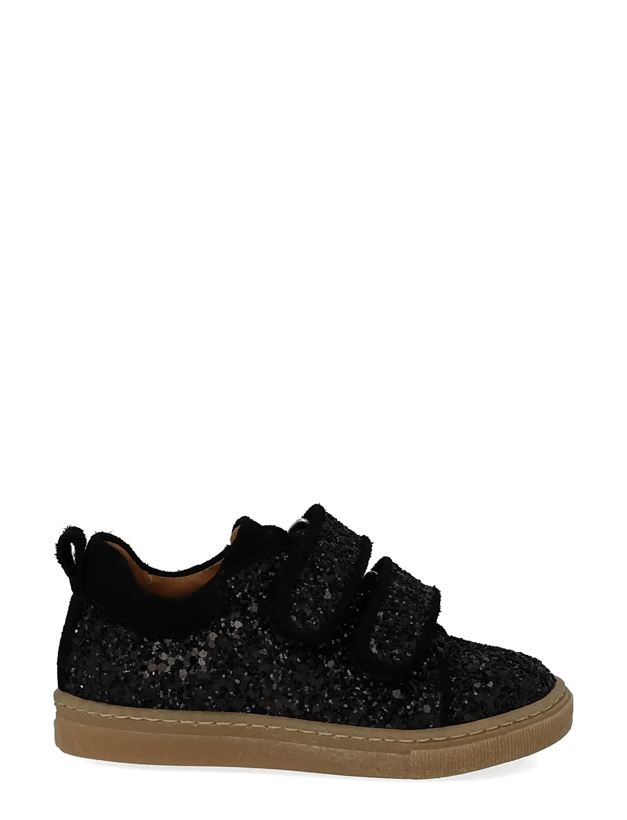 ANGULUS - Shoes - flat - with velcro - kõrge säärega tossud - 2486/1163 black glitter/black - 1