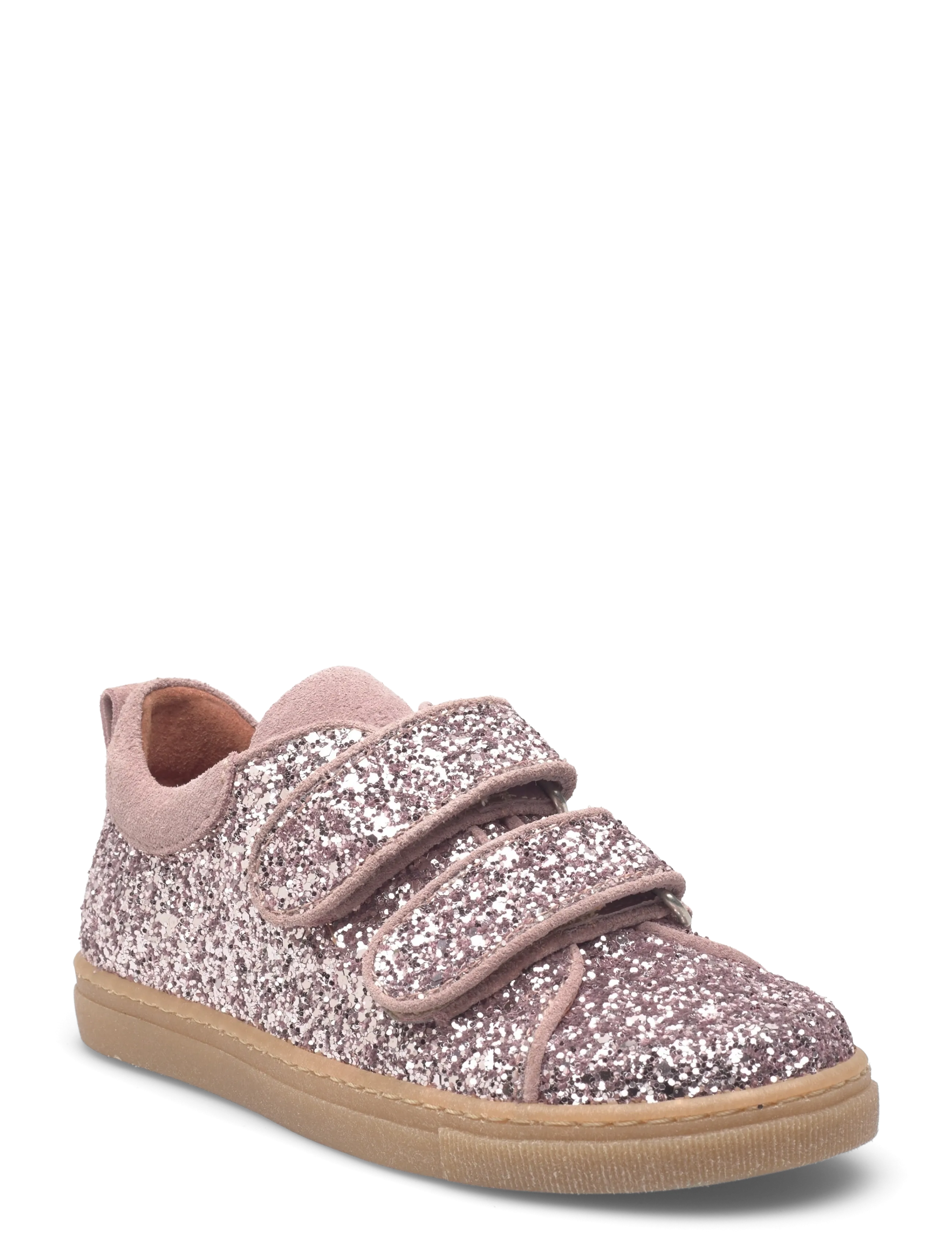 ANGULUS Shoes Flat With Velcro, Børn, Glitter Velcro Flade Sko, Pink, Str: 29