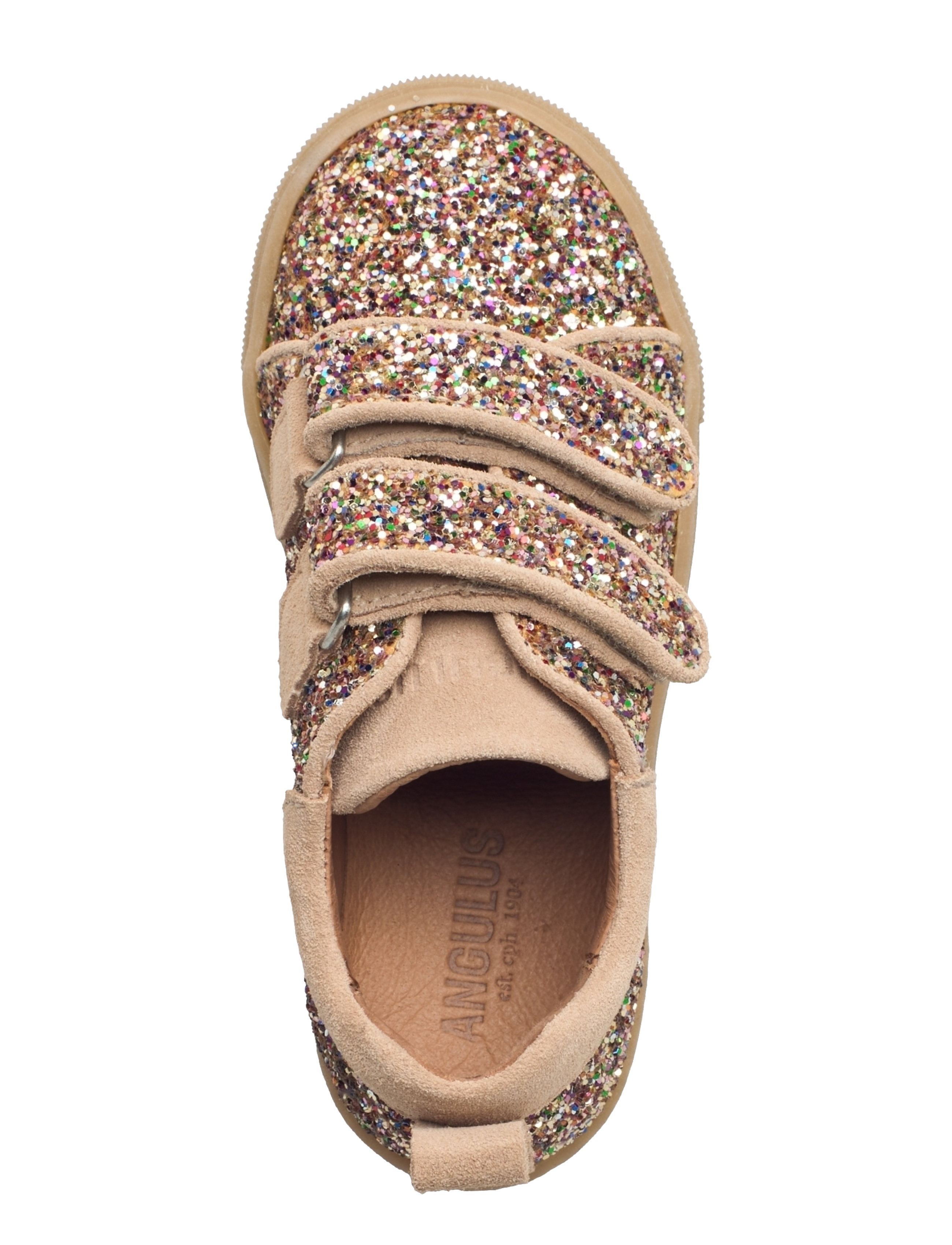 ANGULUS - Shoes - flat - with velcro - låga sneakers - 2488/1149 multi glitter/sand - 3