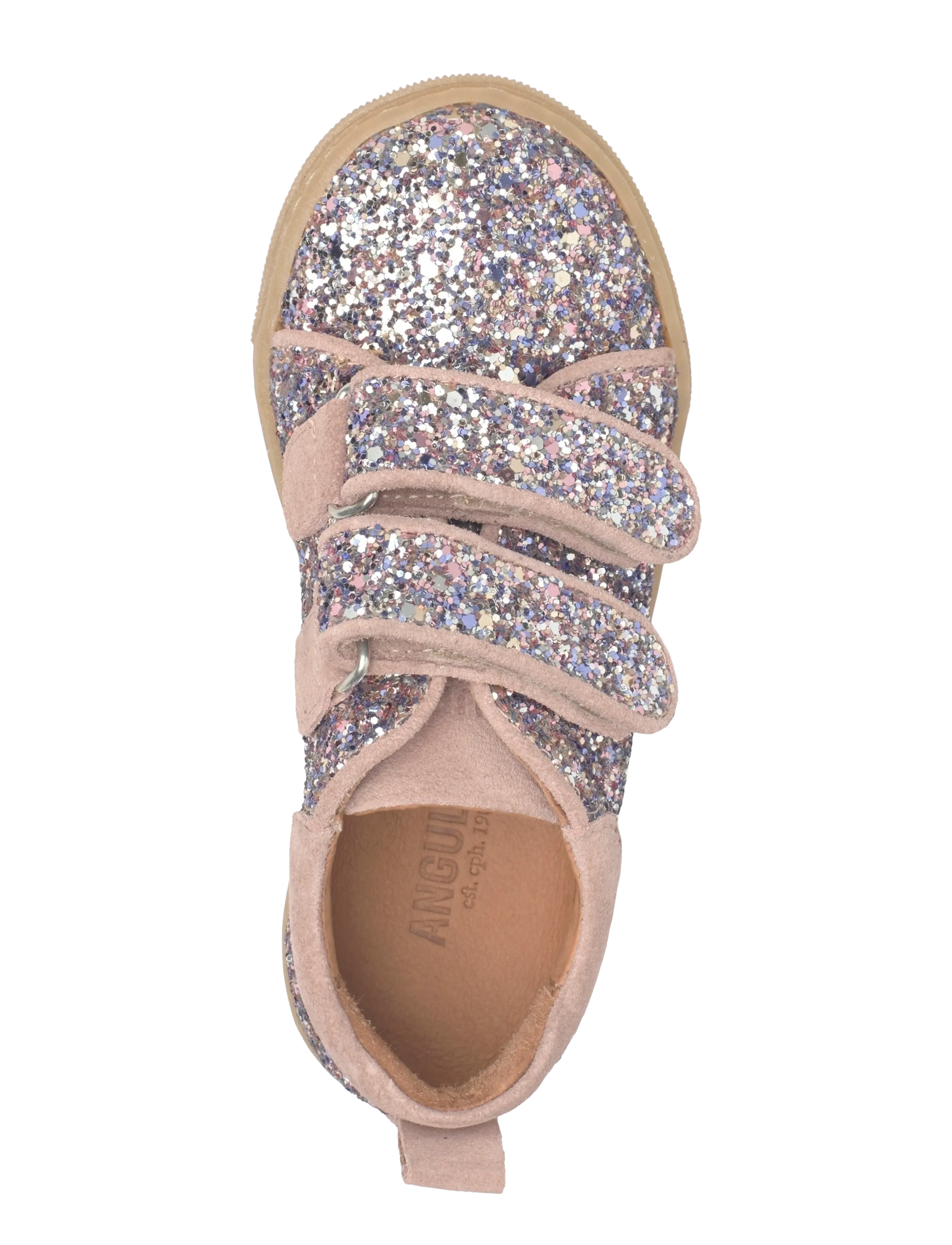 ANGULUS - Shoes - flat - with velcro - niedriger schnitt - 3296/3222 pastel multi glitter - 3