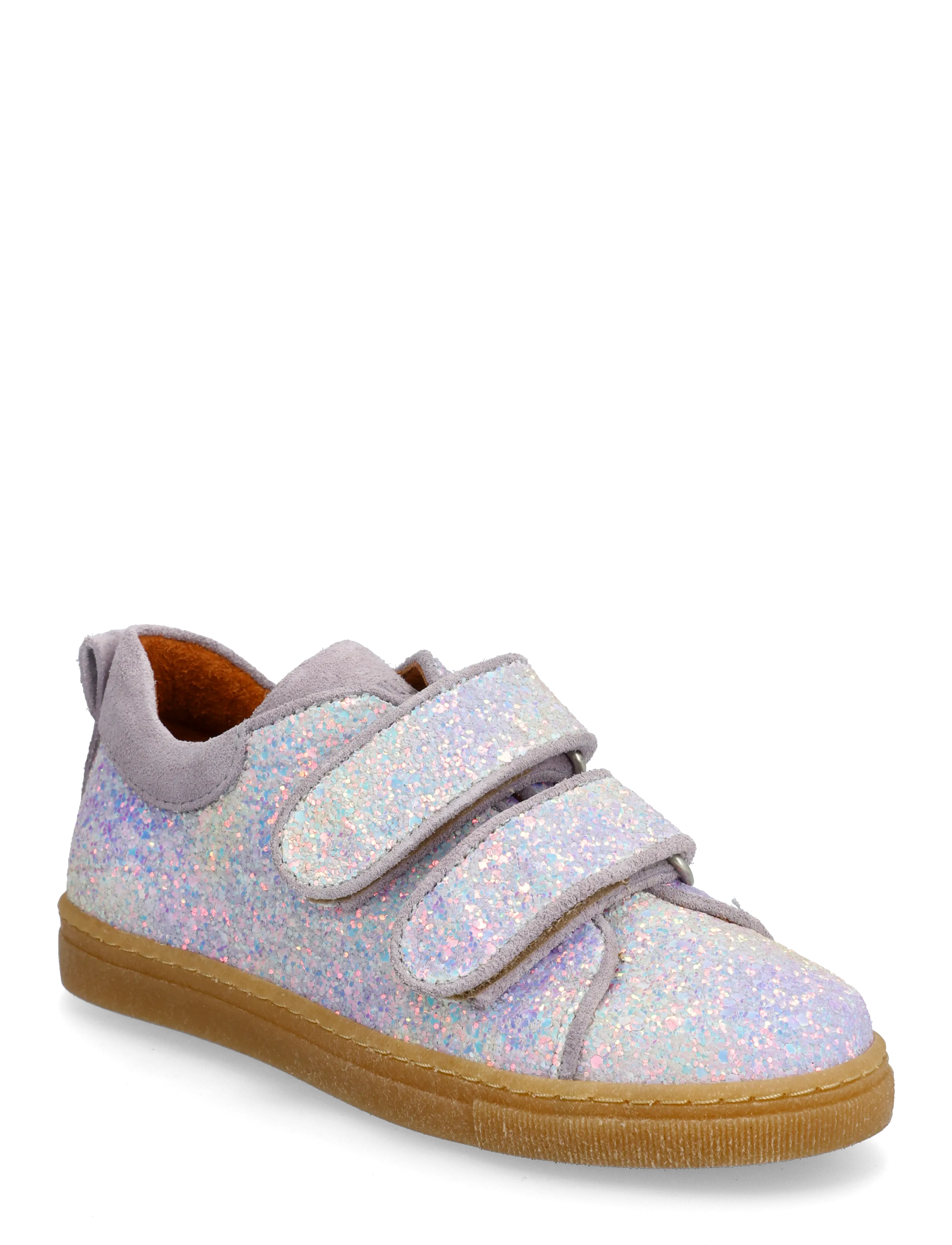 ANGULUS Shoes Flat With Velcro, Børn, Glitter Velcro Flade Sko, Multi/mønstret, Str: 26