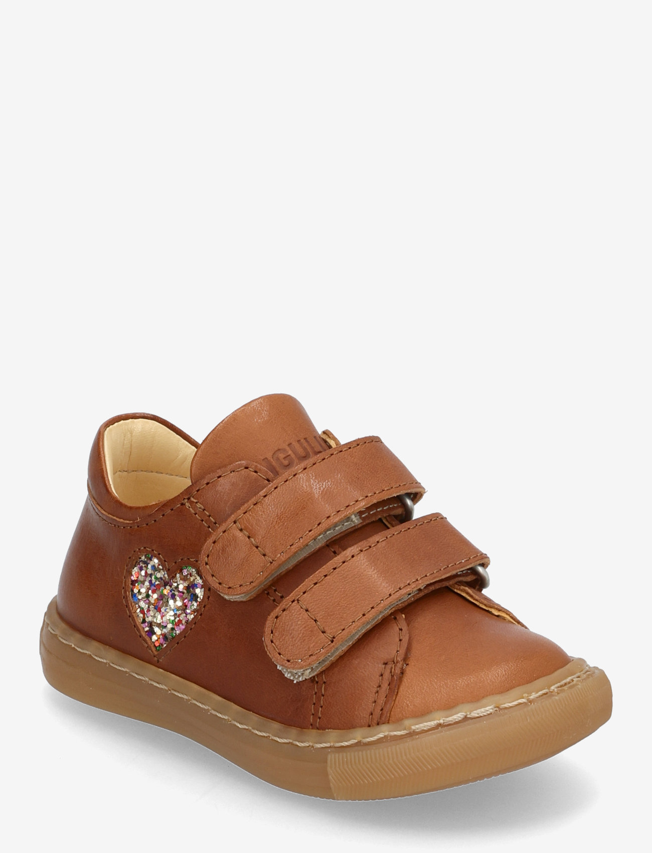 ANGULUS - Shoes - flat - with velcro - kõrge säärega tossud - 1545/2488 cognac/multi glitter - 0