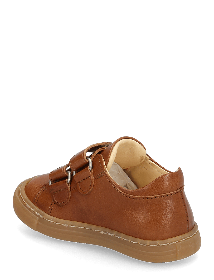 ANGULUS - Shoes - flat - with velcro - low tops - 1545/2488 cognac/multi glitter - 2