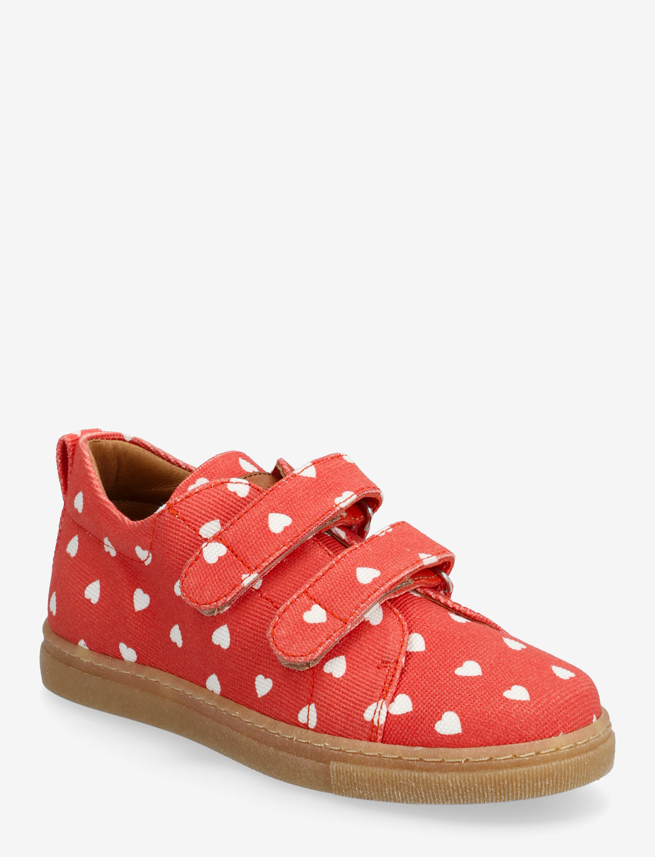 ANGULUS - Shoes - flat - with velcro - lave sneakers - 3931/1789 coral heart/tan - 0