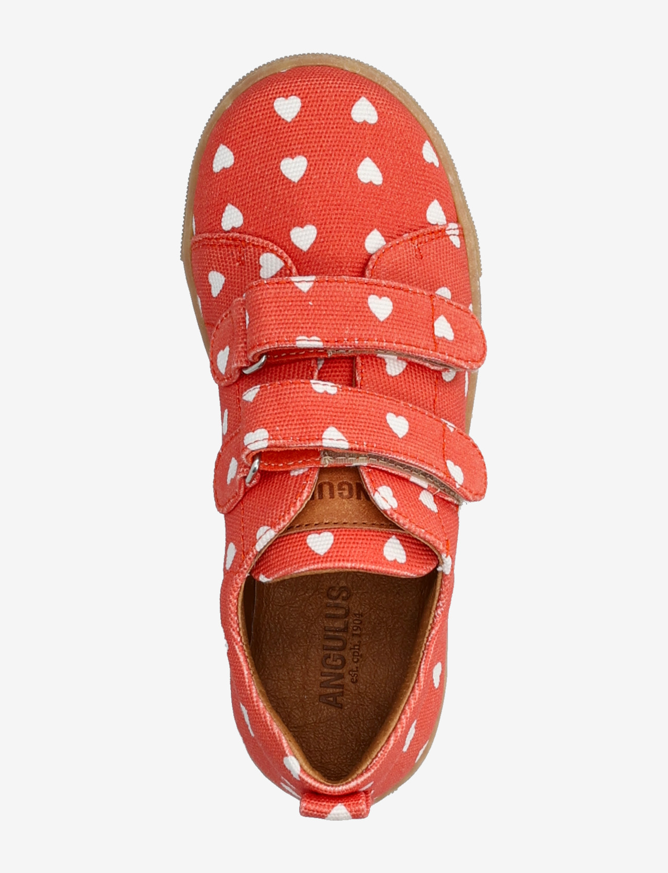 ANGULUS - Shoes - flat - with velcro - lave sneakers - 3931/1789 coral heart/tan - 3