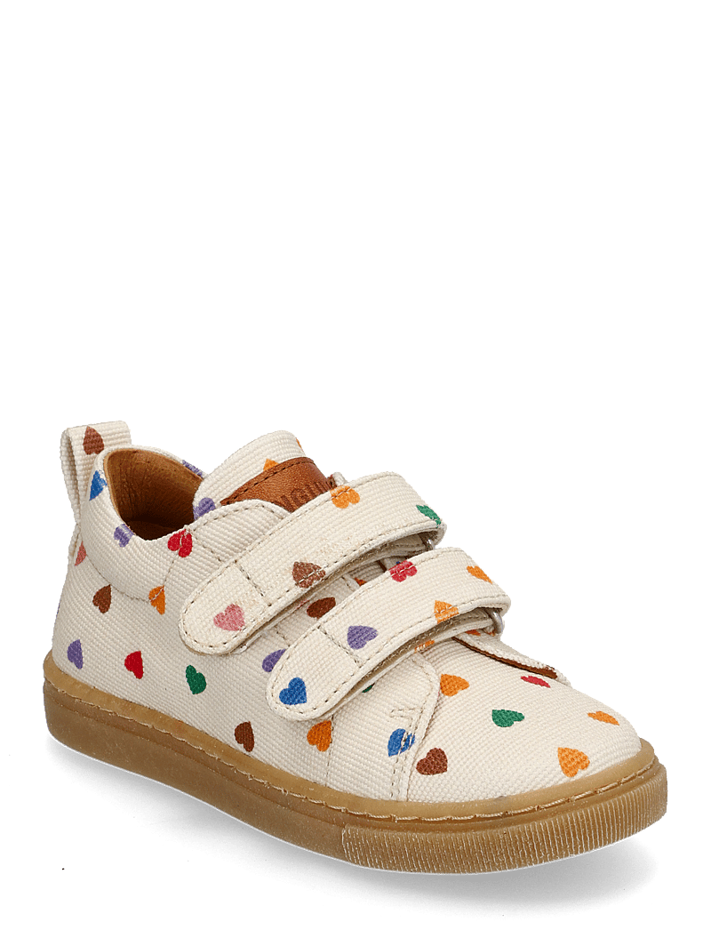 ANGULUS - Shoes - flat - with velcro - lave sneakers - 4013/1789 multi hearts/tan - 1