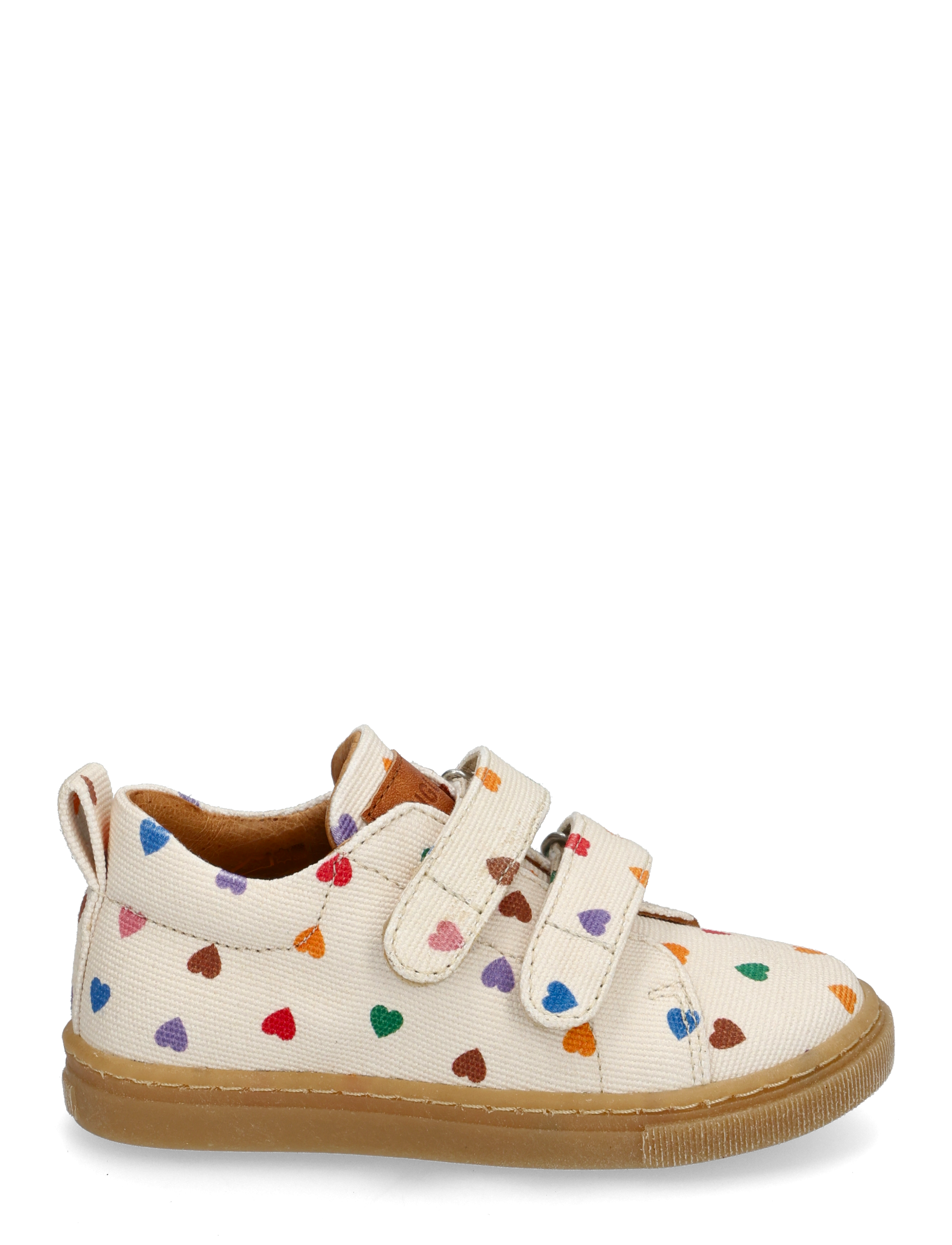 ANGULUS - Shoes - flat - with velcro - niedriger schnitt - 4013/1789 multi hearts/tan - 2