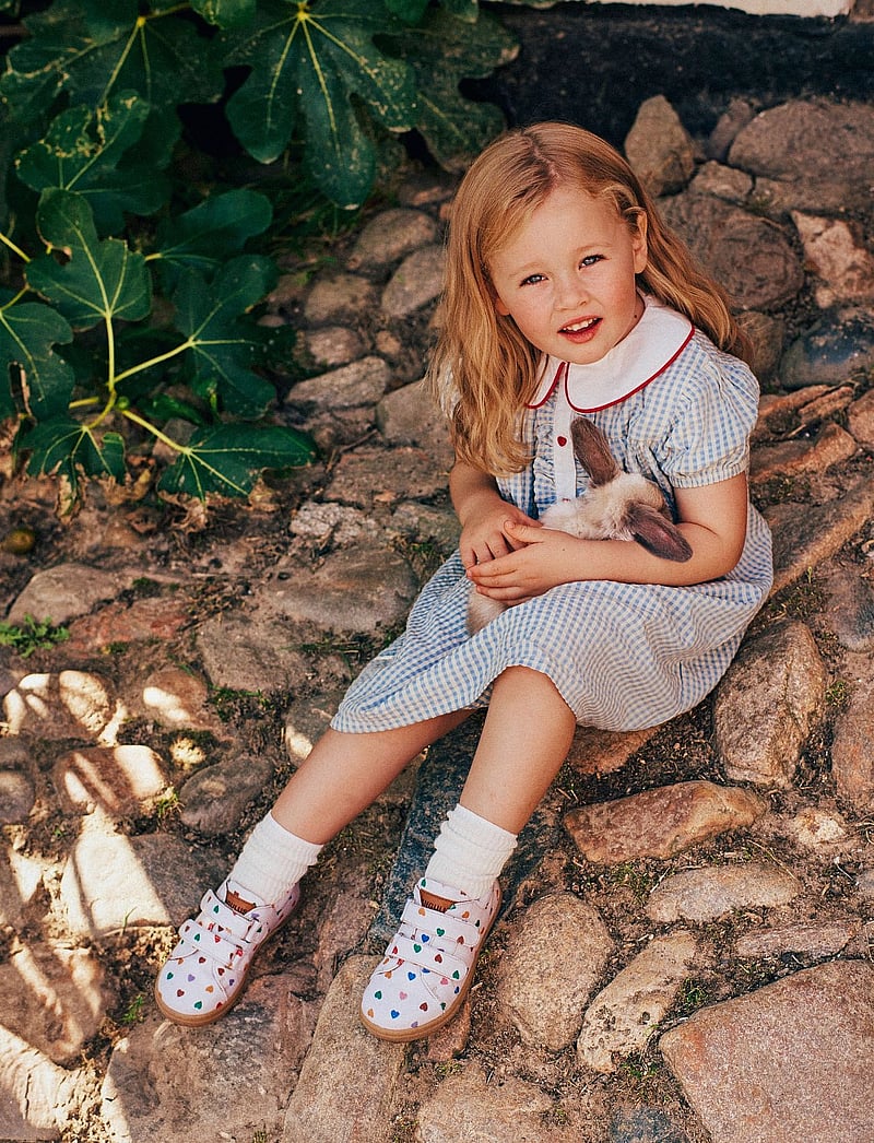 ANGULUS - Shoes - flat - with velcro - lave sneakers - 4013/1789 multi hearts/tan - 0