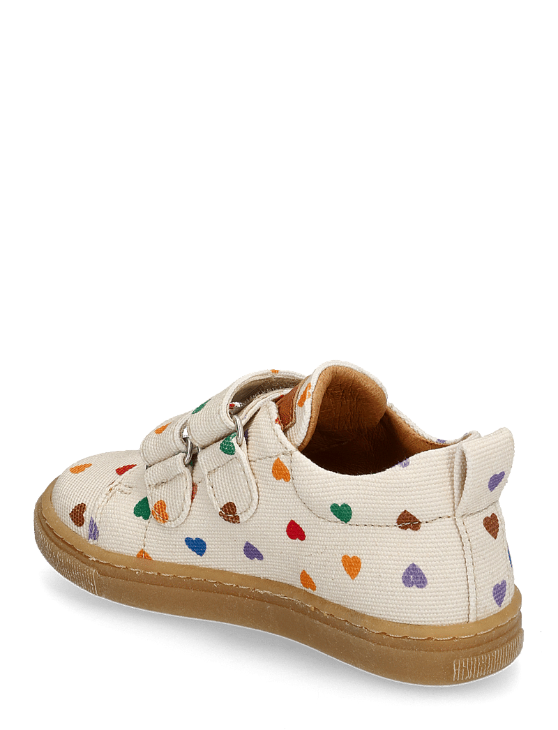 ANGULUS - Shoes - flat - with velcro - lave sneakers - 4013/1789 multi hearts/tan - 3