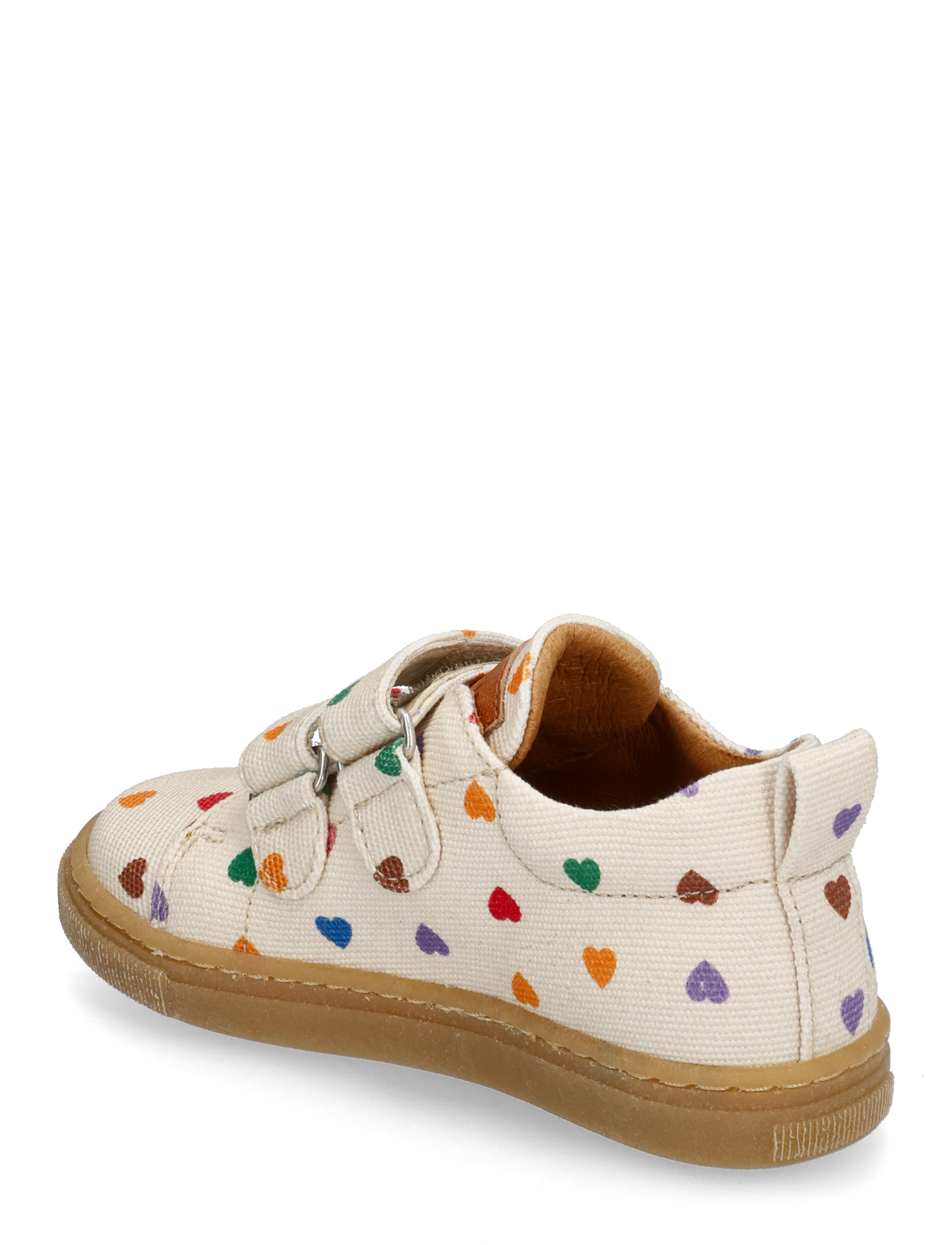 ANGULUS - Shoes - flat - with velcro - låga sneakers - 4013/1789 multi hearts/tan - 3