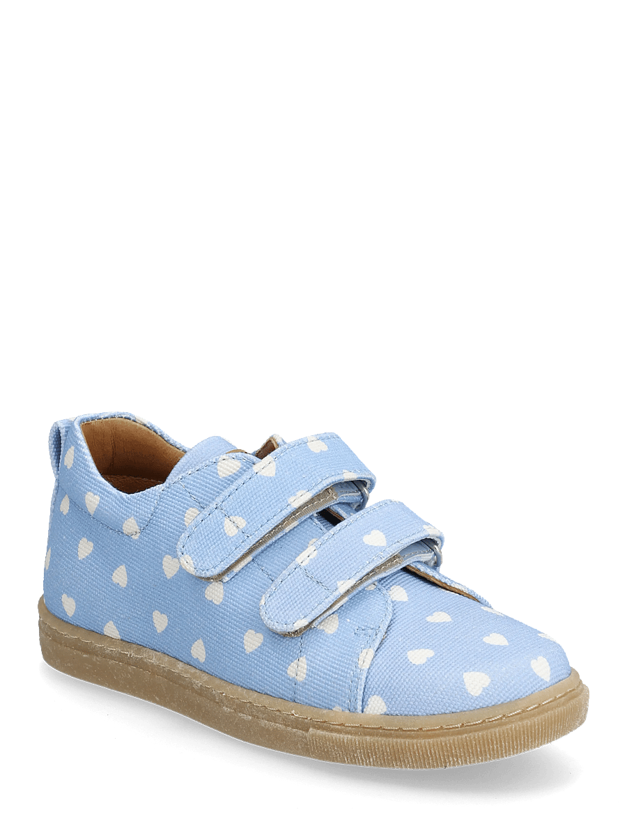 ANGULUS - Shoes - flat - with velcro - niedriger schnitt - 3923/1789 sky blue heart/tan - 0