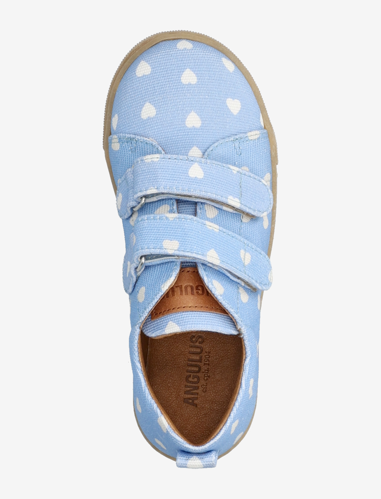 ANGULUS - Shoes - flat - with velcro - kõrge säärega tossud - 3923/1789 sky blue heart/tan - 3
