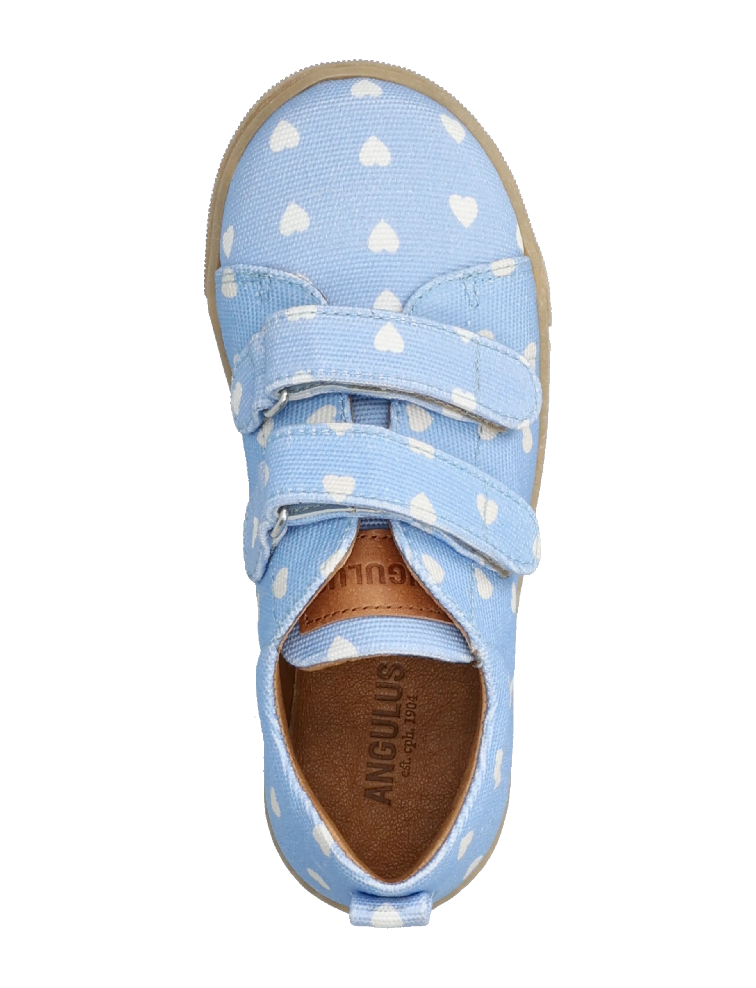 ANGULUS - Shoes - flat - with velcro - sommerschnäppchen - 3923/1789 sky blue heart/tan - 3