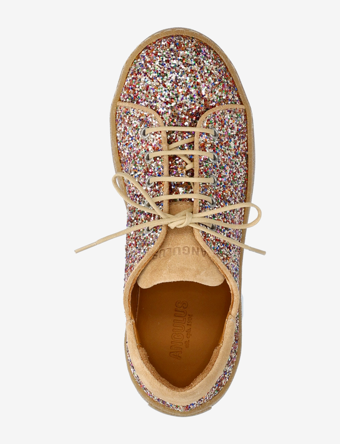 ANGULUS - Shoes - flat - with lace - lave sneakers - 2488/1149 multi glitter/sand - 3
