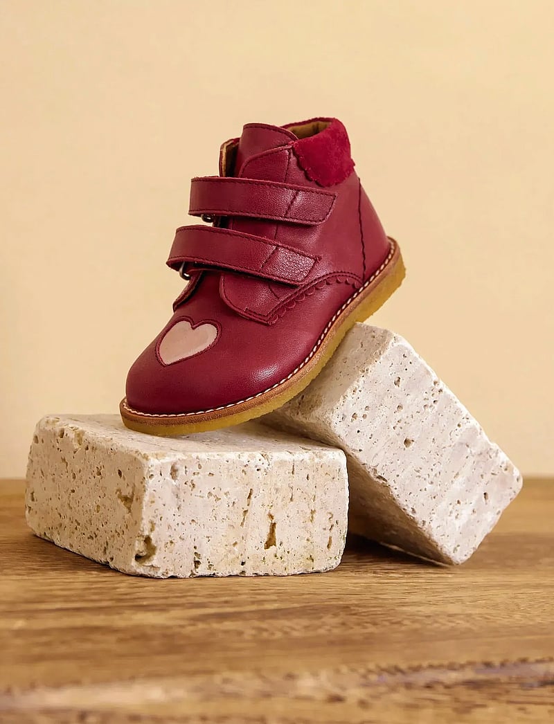 ANGULUS - Shoes - flat - with velcro - kingad - 3215/3203/2739 berry/rosebud - 0