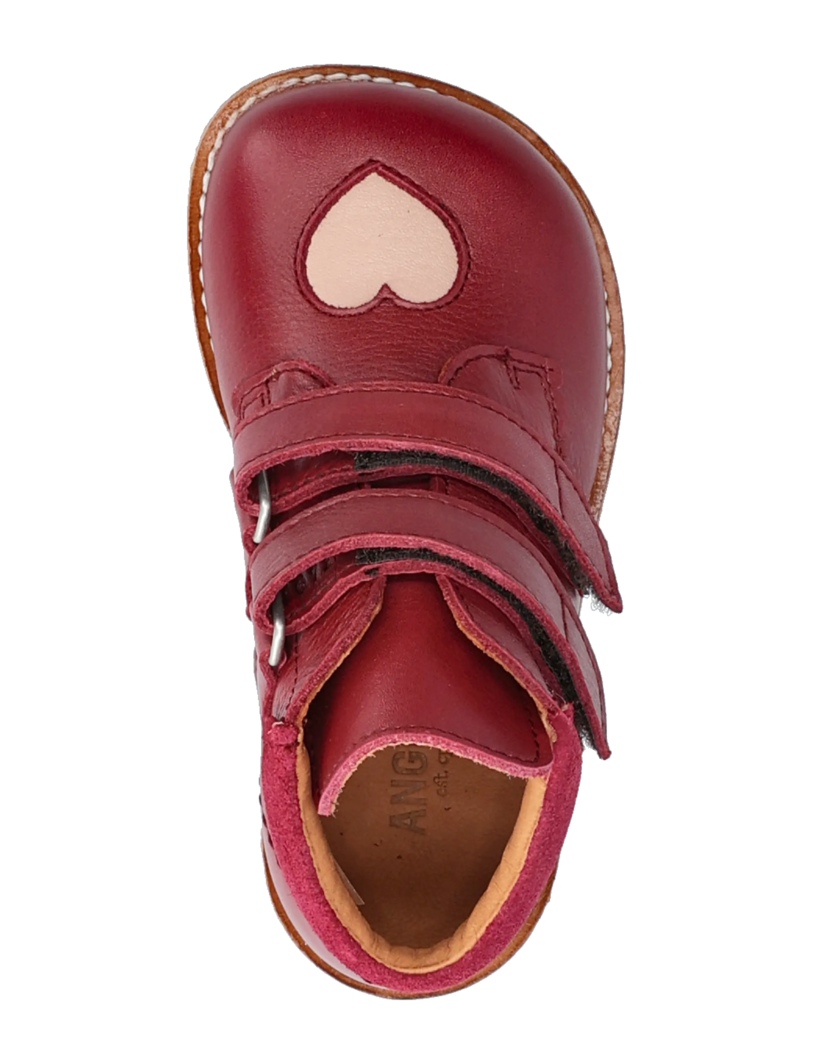 ANGULUS - Booties - flat - with velcro - 3215/3203/2739 berry/rosebud - 4
