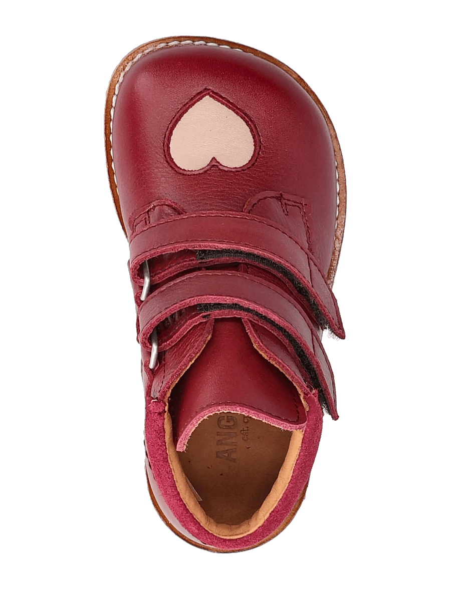 ANGULUS - Booties - flat - with velcro - 3215/3203/2739 berry/rosebud - 4