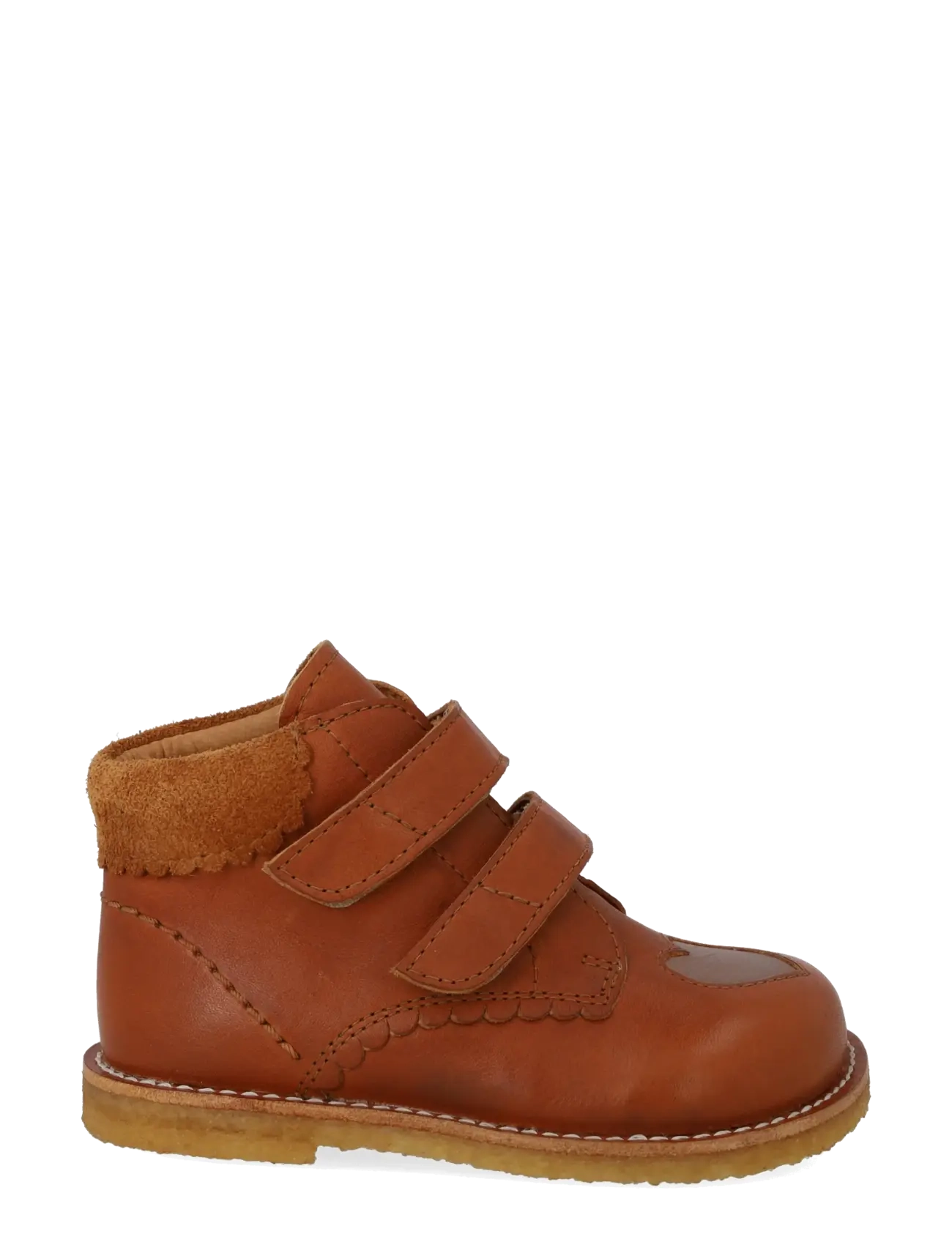 ANGULUS - Booties - flat - with velcro - sko - 1545/3905/2219 cognac/faded ro - 1