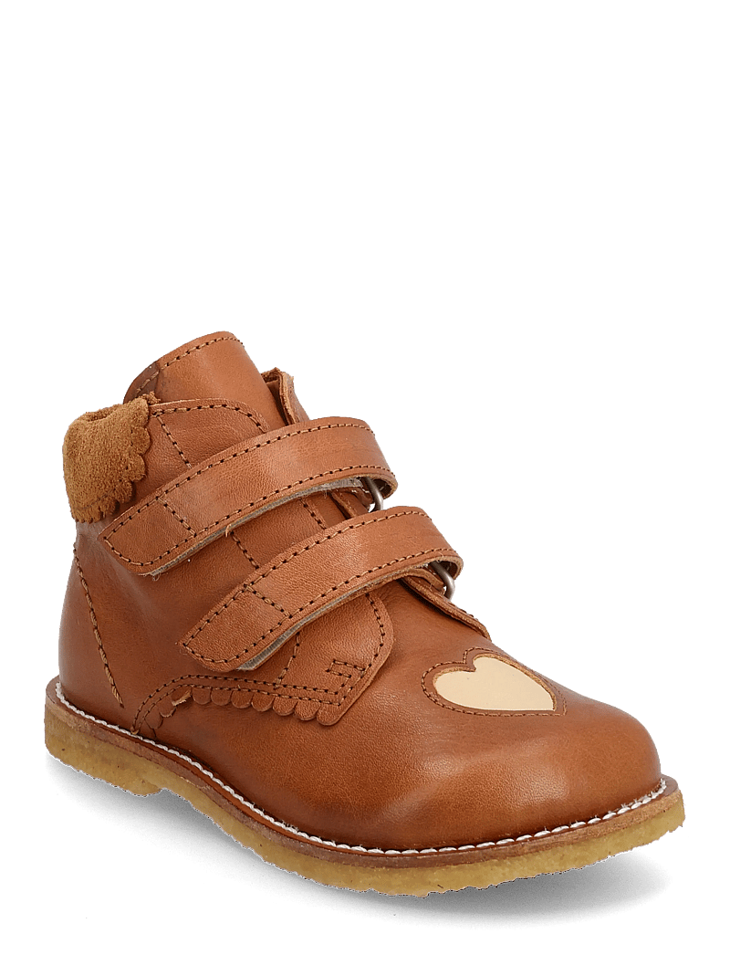 ANGULUS - Shoes - flat - with velcro - kingad - 1545/4072/2219 cognac/oat - 1